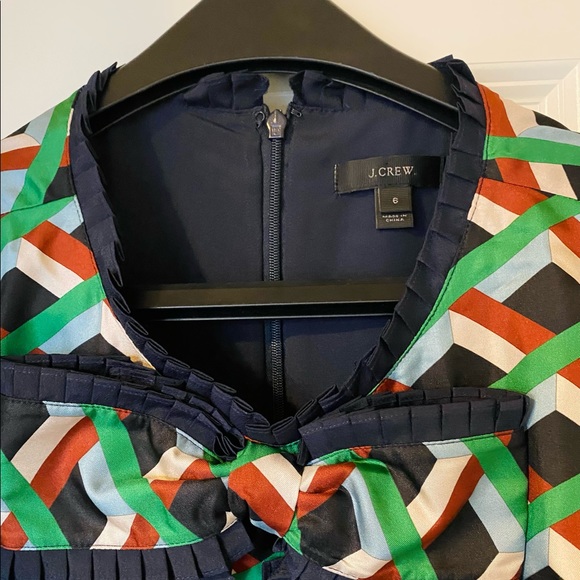 SOLD- HP 🎉 EUC J. Crew Geo Dress - Picture 6 of 6